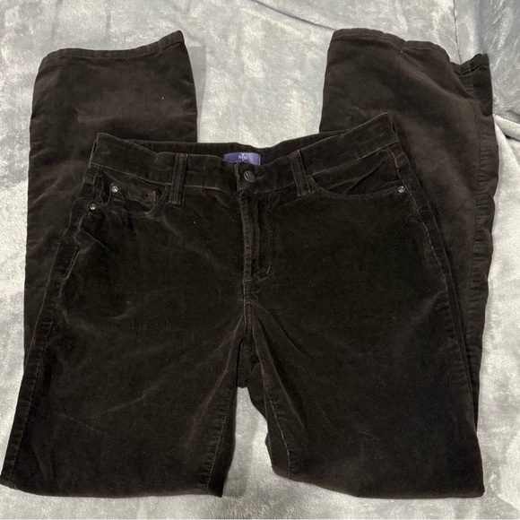 ~NYDJ Dark Brown Corduroy Pants - Picture 4 of 9